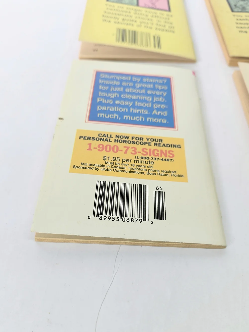 GLOBE MINI MAG Vintage Household & Sewing Tips Mini Book Set 4 1983 1984 1994